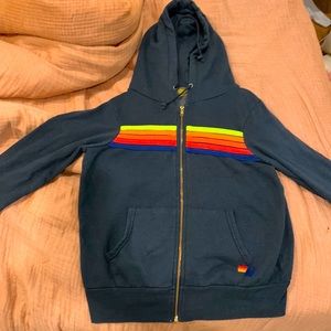 Aviator nation 5 stripe zip up
